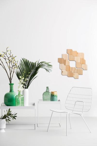 Wallies in botanisch interieur